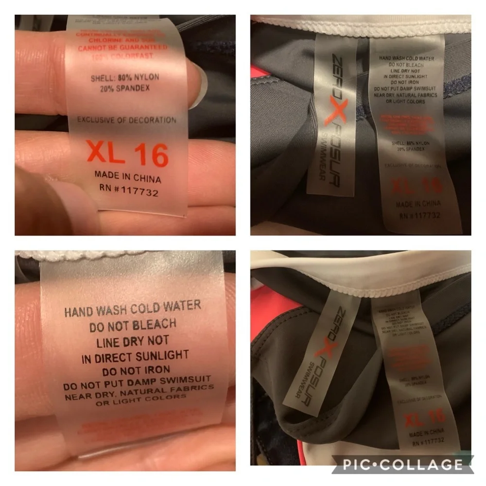 ZeroXposur swimsuit set size XL/16